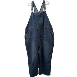 BloomChic Blue Denim Overalls Women’s 22 Prairie Core Cotton Blend Gift